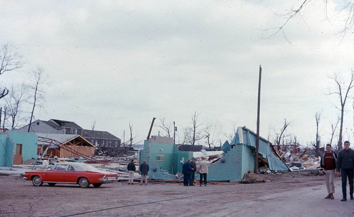 Devils Lake Amusement Park - Palm Sunday Tornado Damage 1965 From Dan Cherry